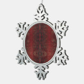 Ornement Flocon De Neige Impression Python rouge et noir (Vue impression)