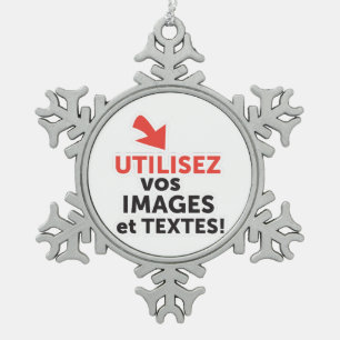 Ornement Flocon De Neige Imprimez vos conceptions en ligne en français