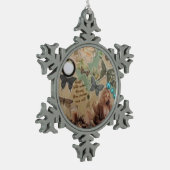 Ornement Flocon De Neige incendie décoratif (Gauche)