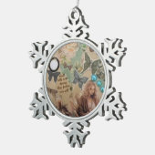 Ornement Flocon De Neige incendie décoratif (Vue impression)