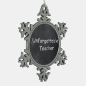Ornement Flocon De Neige Inoubliable enseignant Chalkboard Design Idée cade (Gauche)