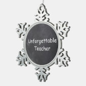 Ornement Flocon De Neige Inoubliable enseignant Chalkboard Design Idée cade (Vue impression)