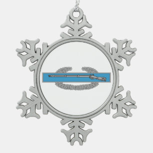 Ornement Flocon De Neige Insigne de fantassin de combat CIB vétéran de l'ar