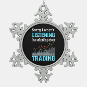 Ornement Flocon De Neige Investisseur Je Pensais À Trader