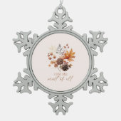 Ornement Flocon De Neige J'Aime Chuter La Plupart De Tous Les Foliages Feui (Devant)