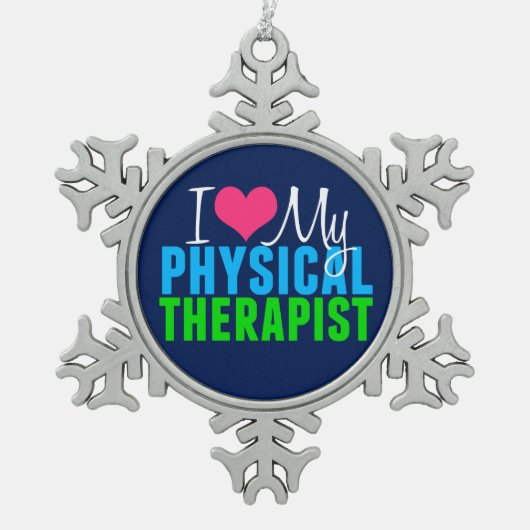 Ornement Flocon De Neige J'aime ma pinte (Devant)