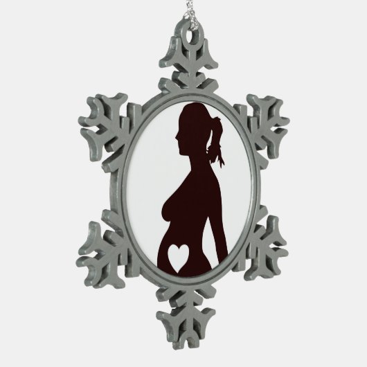 ORNEMENT FLOCON DE NEIGE J'AIME MON BÉBÉ (Gauche)