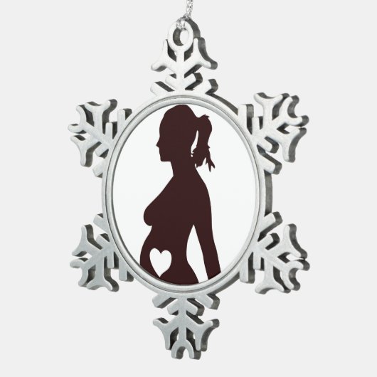 ORNEMENT FLOCON DE NEIGE J'AIME MON BÉBÉ (Vue impression)