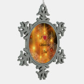 Ornement Flocon De Neige J'Aime Mon Merveilleux Père (Gauche)