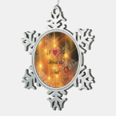 Ornement Flocon De Neige J'Aime Mon Merveilleux Père (Vue impression)