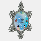 Ornement Flocon De Neige J'Aime Mon Petit-Fils Doux (Gauche)