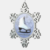 Ornement Flocon De Neige J'aime patiner ! (Vue impression)