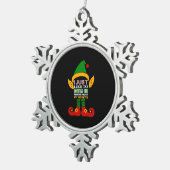 Ornement Flocon De Neige J'Aime VTT VTT VTT Favori (Vue impression)