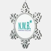 Ornement Flocon De Neige Jamais sans jumelles (Vue impression)