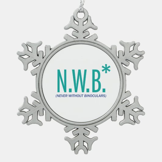 Ornement Flocon De Neige Jamais sans jumelles (Devant)