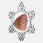 Ornement Flocon De Neige Jambon vitré (Vue impression)