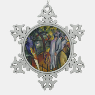 Ornement Flocon De Neige Jardin zoologique I d'August Macke  