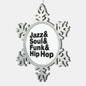 Ornement Flocon De Neige Jazz & Soul & Funk & Hip hop (Vue impression)