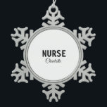 Ornement Flocon De Neige Je suis infirmière médecin expert ajouter votre no<br><div class="desc">Profession modèles simples pour votre profession</div>