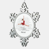 Ornement Flocon De Neige Je Suis Une danseuse (Vue impression)