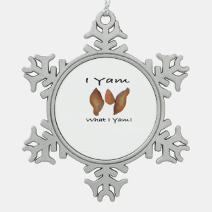 Ornement Flocon De Neige Je Yam What I Yam, I Yam What I Yam, Comical, mign