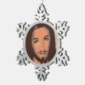 ORNEMENT FLOCON DE NEIGE JESUS CHRIST (Vue impression)