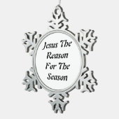 Ornement Flocon De Neige Jesus Christmas ordiment (Vue impression)