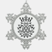 Ornement Flocon De Neige Johann Sebastian Bach Crest Monogramme Insignia (Devant)
