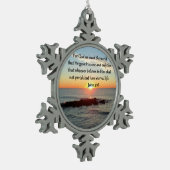 ORNEMENT FLOCON DE NEIGE JOHN 3:16 BRISER JOHN (Gauche)
