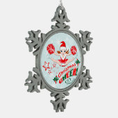Ornement Flocon De Neige Joie de Noël (Gauche)
