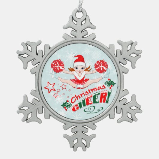 Ornement Flocon De Neige Joie de Noël (Devant)