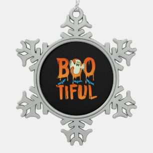 Ornement Flocon De Neige Joli Fantôme Bootiful Drôle Beau Pun