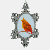 Ornement Flocon De Neige Joli petit oiseau (Gauche)