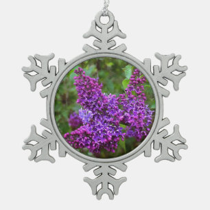 Ornement Flocon De Neige Jolie Lilacs violets