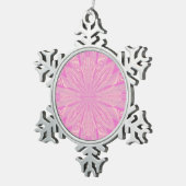 Ornement Flocon De Neige Jolie orchidée violet belle fleur Abstraite (Vue impression)