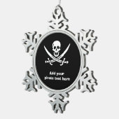 Ornement Flocon De Neige Jolly roger drapeau pirate (Vue impression)