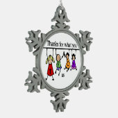 Ornement Flocon De Neige Jote Kids Cartoon Orthographe Enseignants (Gauche)