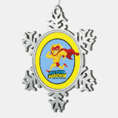 Ornement Flocon De Neige Jour de course de marathon du Wisconsin (Vue impression)