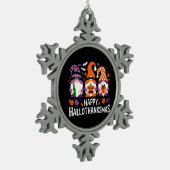 Ornement Flocon De Neige Joyeux Hallothanksmas Gnomes Lover Joyeux Noël (Gauche)