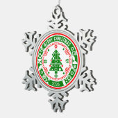 Ornement Flocon De Neige Joyeux Noël (Vue impression)