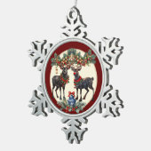 Ornement Flocon De Neige Joyeux Noël (Vue impression)