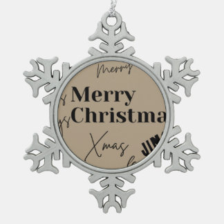 Ornement Flocon De Neige Joyeux Noël