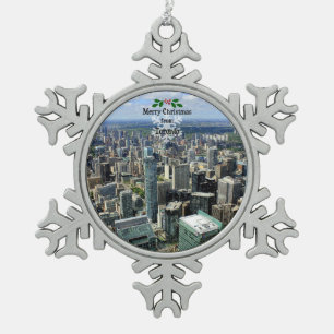 Ornement Flocon De Neige Joyeux Noël de Toronto,