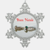 Ornement Flocon De Neige Joyeux Noël - Mallards (Devant)