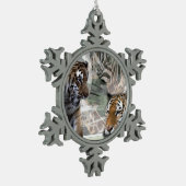 Ornement Flocon De Neige Jungle primitive Imprimer Noël (Gauche)
