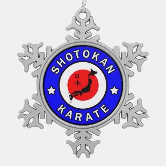 Ornement Flocon De Neige Karaté de Shotokan (Devant)
