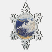 Ornement Flocon De Neige Katsushika Hokusai. vagues (Vue impression)