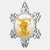 Ornement Flocon De Neige Kayaking Chick #10 (Vue impression)