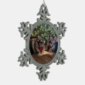 Ornement Flocon De Neige Keeshond avec l'arbre de Noël (Gauche)