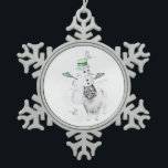 Ornement Flocon De Neige Keeshond Noël Snowman Peinture Chien Art<br><div class="desc">Portrait de chien Keeshond Christmas Snowman, tableau original. Nous nous spécialisons dans l'art original mignon et drôle. Achetez ceci pour vous-même ou comme un grand cadeau pour vos amis aimés Keeshond. Soyez créatif - cliquez sur la PERSONNALISER pour ajouter/supprimer/modifier du texte, redimensionner l'image, modifier les couleurs ou tout ce que...</div>